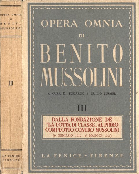 Opera omnia di Benito Mussolini III