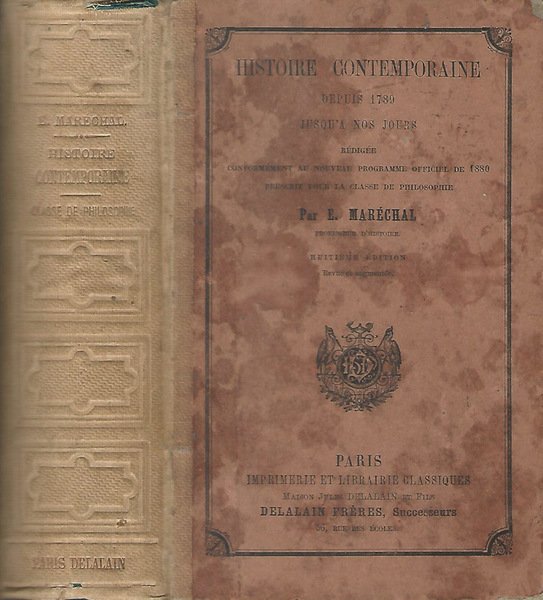 Histoire contemporaine depuis 1789 jusq'a nos jours redigee conformement au …