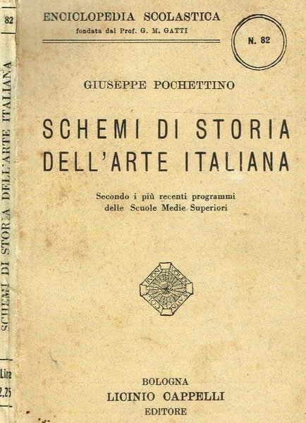 SCHEMI DI STORIA DELL'ARTE ITALIANA