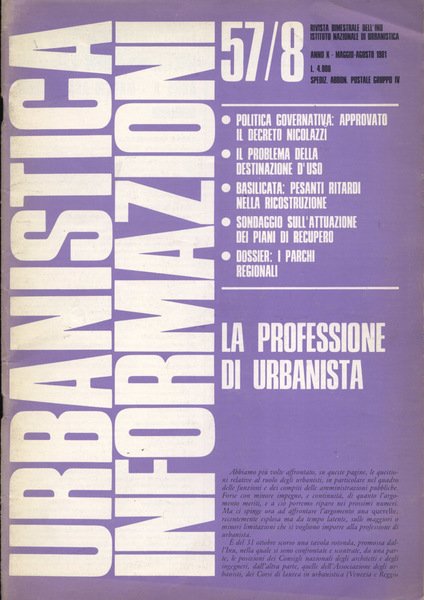 Urbanistica informazioni Anno X nn. 57 - 58