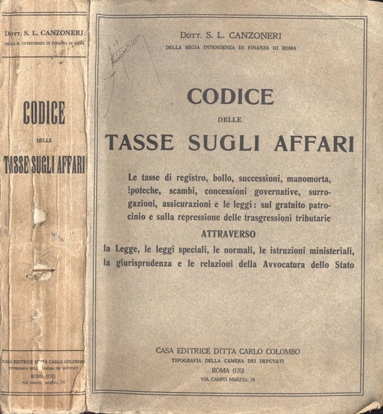 Codice delle tasse sugli affari