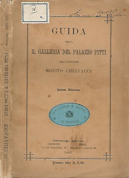 Guida della R. Galleria del Palazzo Pitti