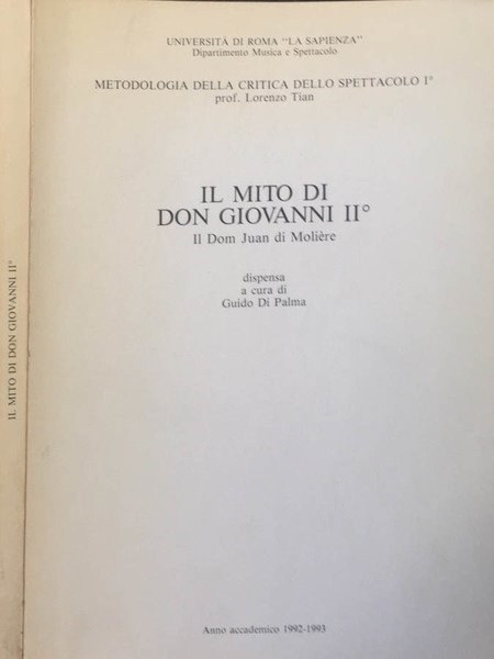 Il mito di Don Giovanni II