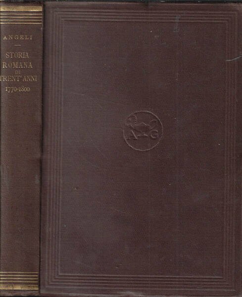 Storia romana di trent'anni 1770-1800