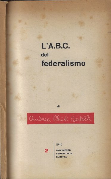 L'A.B.C. del federalismo