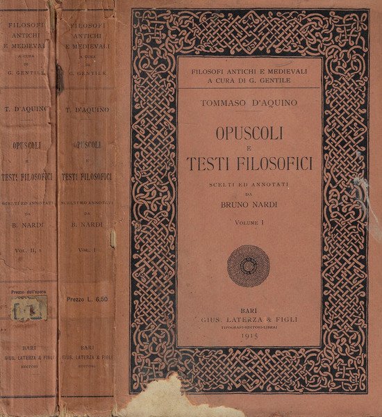 Opuscoli e testi filosofici