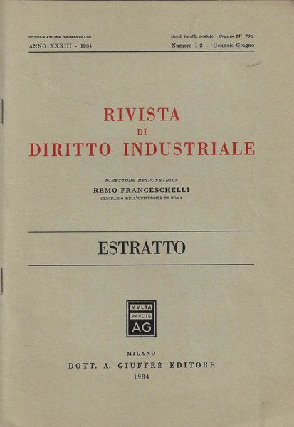 Rivista di diritto industriale