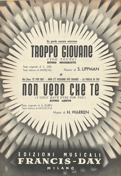 Troppo giovane - Non vedo che te | Immagine principale