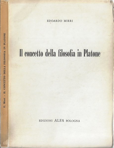Il concetto della filosofia in Platone