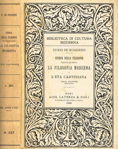 Storia della filosofia. La filosofia moderna vol.I