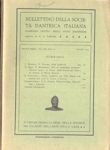 Bullettino della Società Dantesca Italiana Vol. XX, Fasc. 2