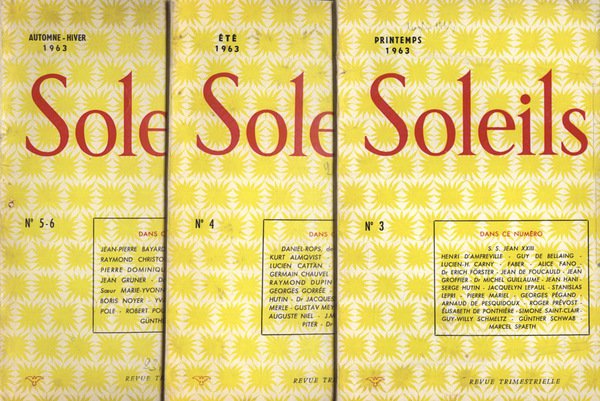 Soleils Anno 1963 n. 3, 4, 5 - 6