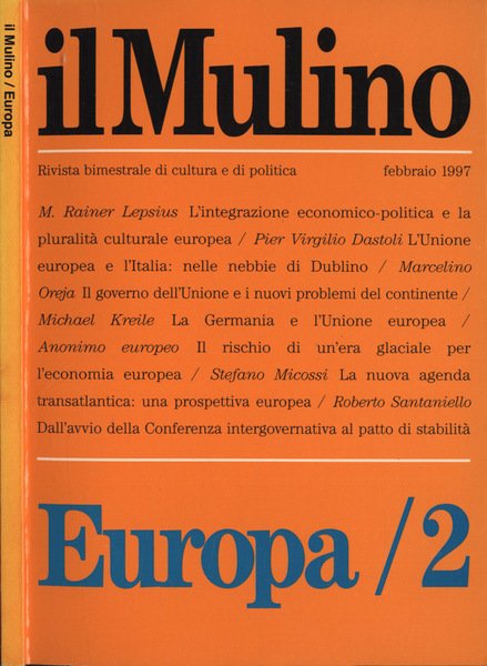 Il Mulino Anno XLVI Europa 2