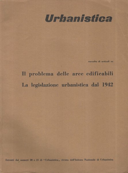 Urbanistica Estratti dai numeri 20 e 21