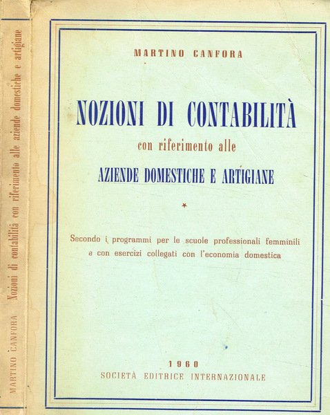 Nozioni di contabilità con riferimento alle aziende domestiche e artigiane