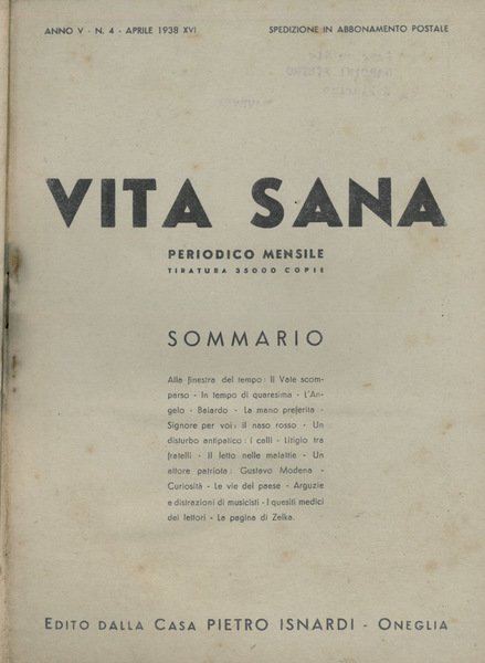 Vita Sana 1938 | Immagine principale