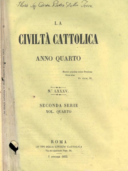 La Civiltà Cattolica 1853