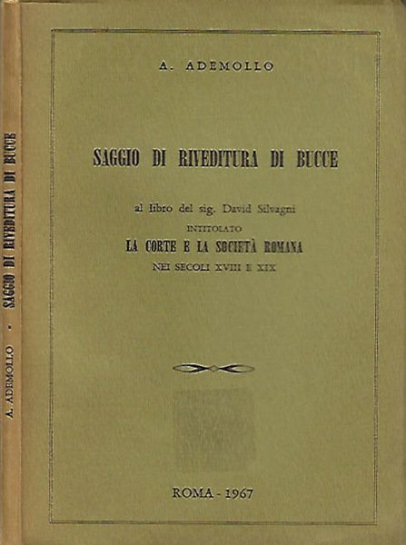 Saggio di riverditura di bucce al libro del sig. David …