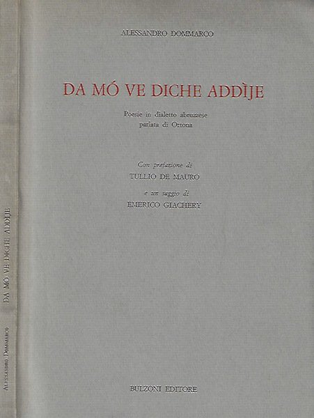 Da mo' ve diche addije