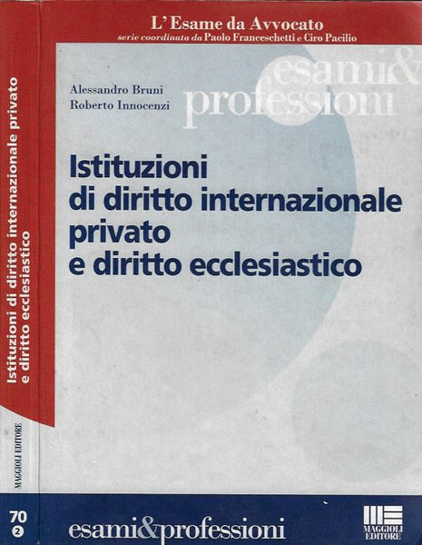 Istituzioni di diritto internazionale privato e diritto ecclesiastico