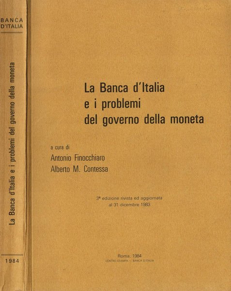 La Banca d'Italia e i problemi del governo della moneta