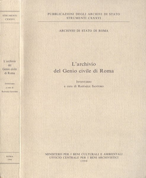 L archivio del Genio civile di Roma Libro