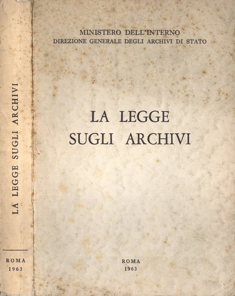 La legge sugli archivi