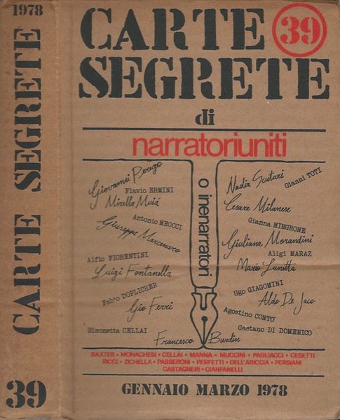 Carte Segrete di narratoririuniti n. 39 - Gennaio Marzo 1978