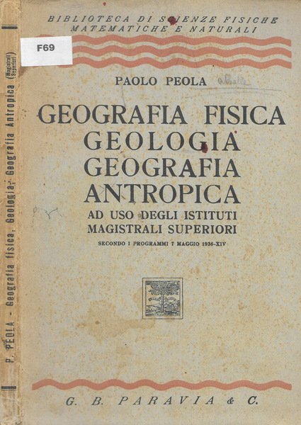 Geografia Fisica Geologia Geografia Antropica