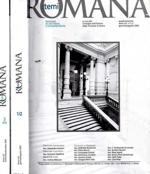 Temi Romana - Anno LIII - N. 1/2 - 3
