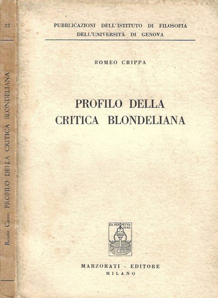 Profilo della critica Blondeliana