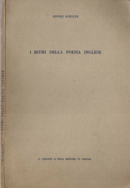 I ritmi della poesia inglese