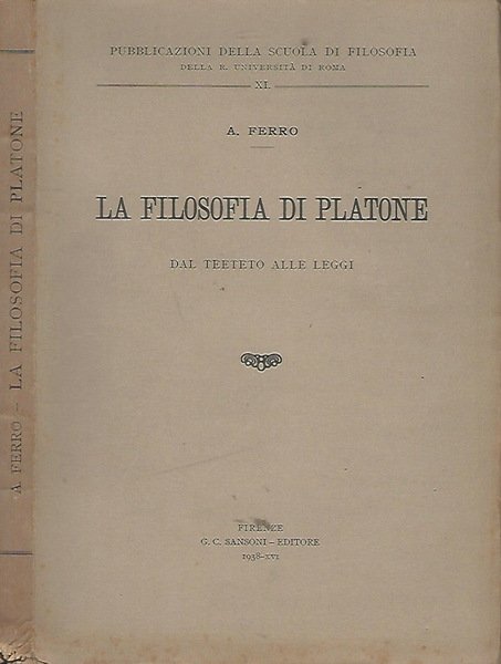 La filosofia di Platone