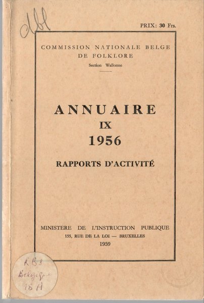 Annuaire Ix 1956