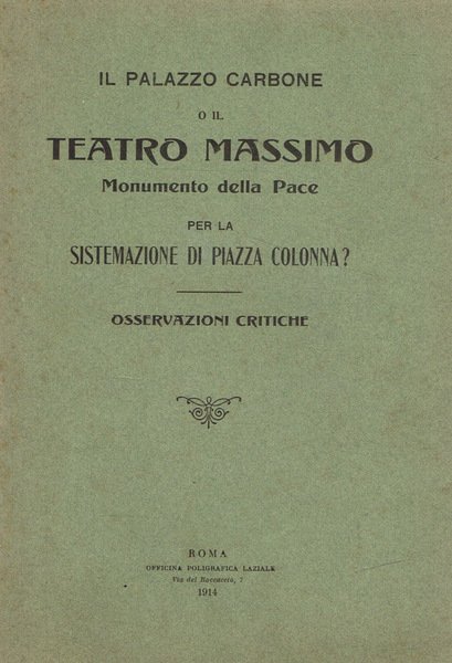 Il Palazzo Carbone O Il Teatro Massimo | Immagine principale