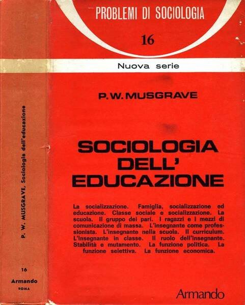 Sociologia Dell'Educazione