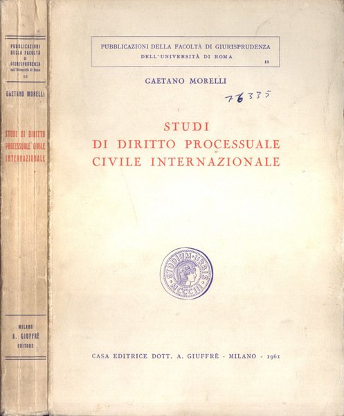 Studi di diritto processuale civile internazionale