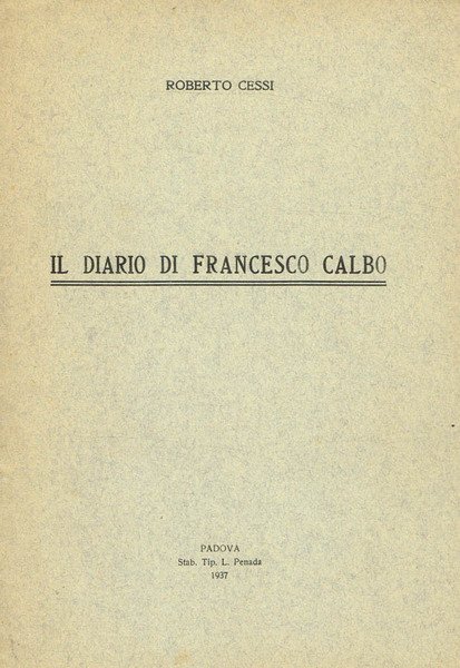 Il diario di Francesco Calbo