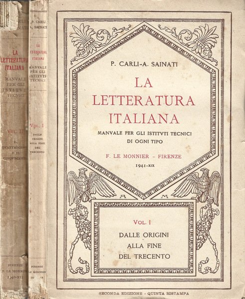 La Letteratura italiana Dalle origini alla fine del Trecento, Il Quattrocento e il Cinquecento