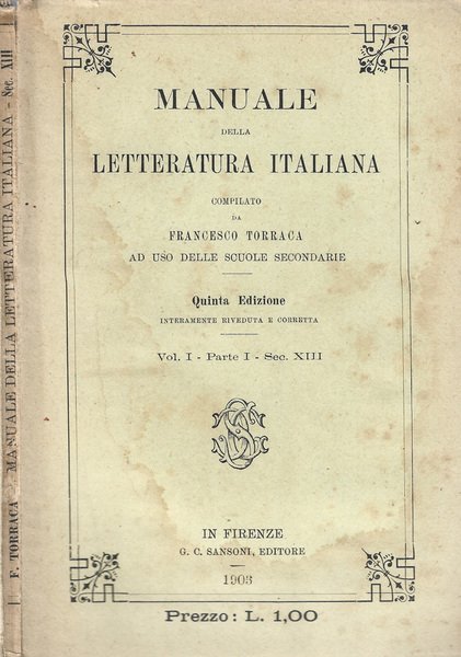 Manuale della letteratura italiana