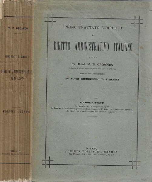 Primo trattato completo di diritto amministrativo italiano Volume VIII