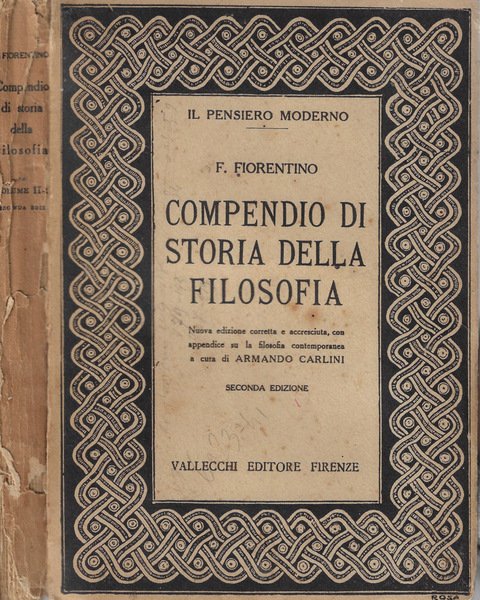 Compendio di storia della filosofia Vol. II parte II parte III La filosofia contemporanea