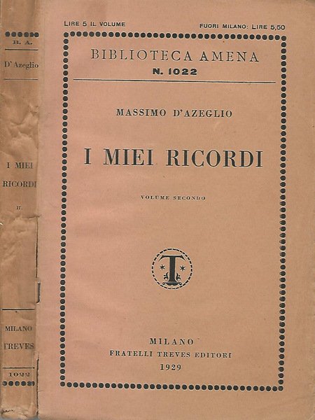 I miei ricordi (volume secondo) | Immagine principale