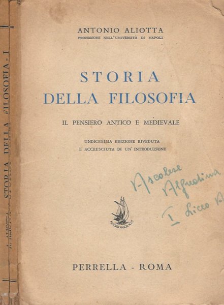 Storia della filosofia, vol. I