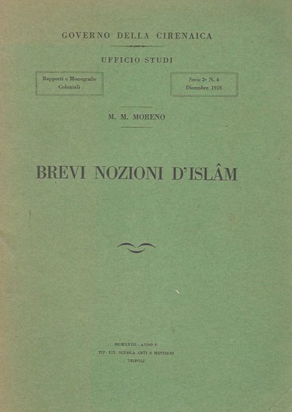 Brevi nozioni d' Islam, serie 2^ N. 4 | Immagine principale