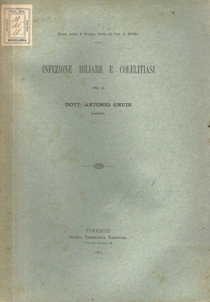 Infezione biliare e colelitiasi