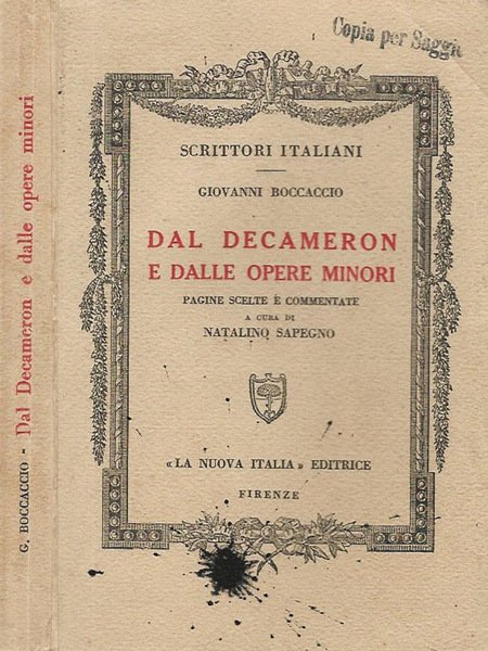 Dal Decameron e dalle opere minori