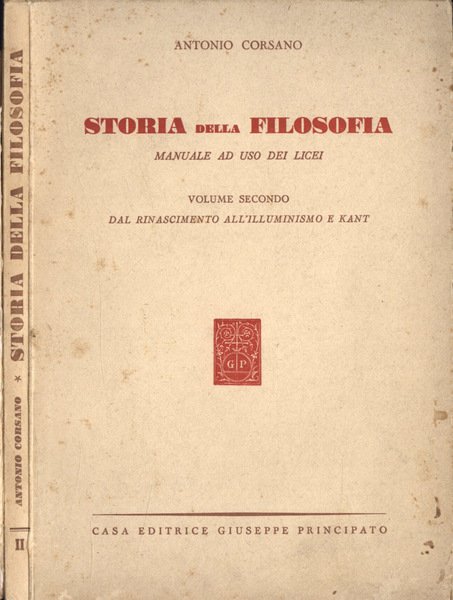 Storia della filosofia Vol. II