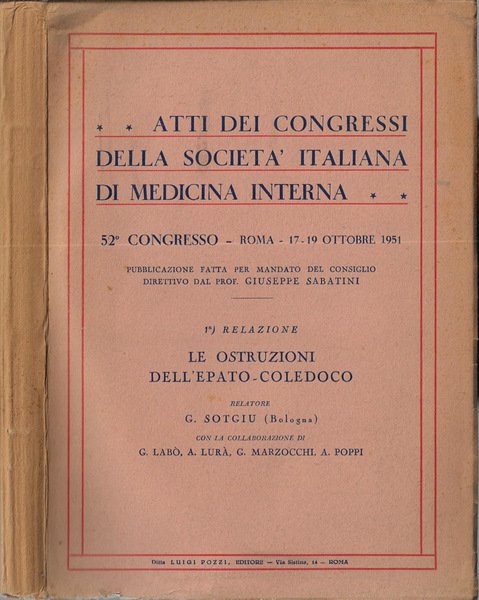 Atti dei Congressi della Società Italiana di medicina Interna 52° …