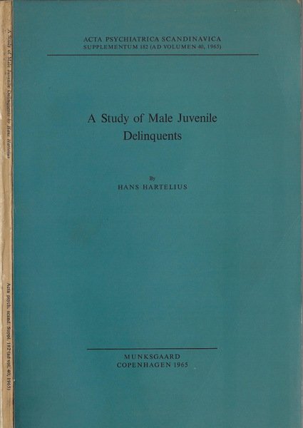 A study of male juvenile delinquents | Immagine principale